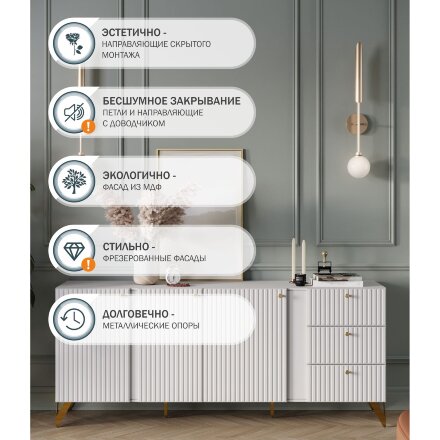 Комод RENO (Рено) КД-1, Белый 