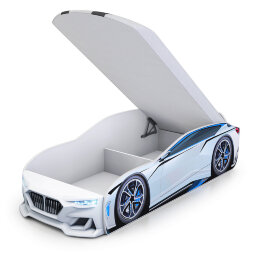 Кровать-машина Boxter-New белый