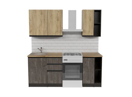 Кухонный гарнитур Адажио медиум 140 см 