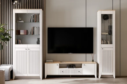 Тумба ТВ 2 двери 1 ящик Валенсия  