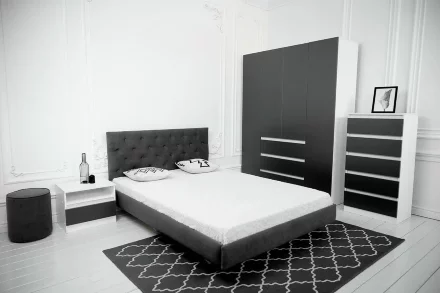 Комод 600 Парус, белый/Графит 