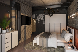 Шкаф 3-х дверный Брента, Белый